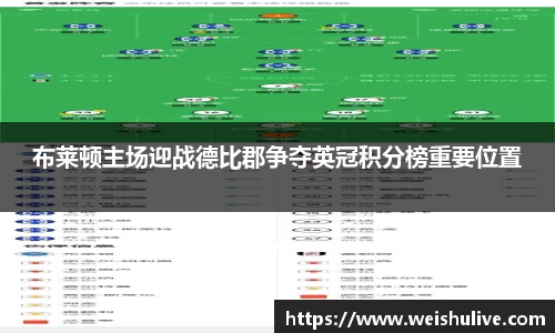 布莱顿主场迎战德比郡争夺英冠积分榜重要位置